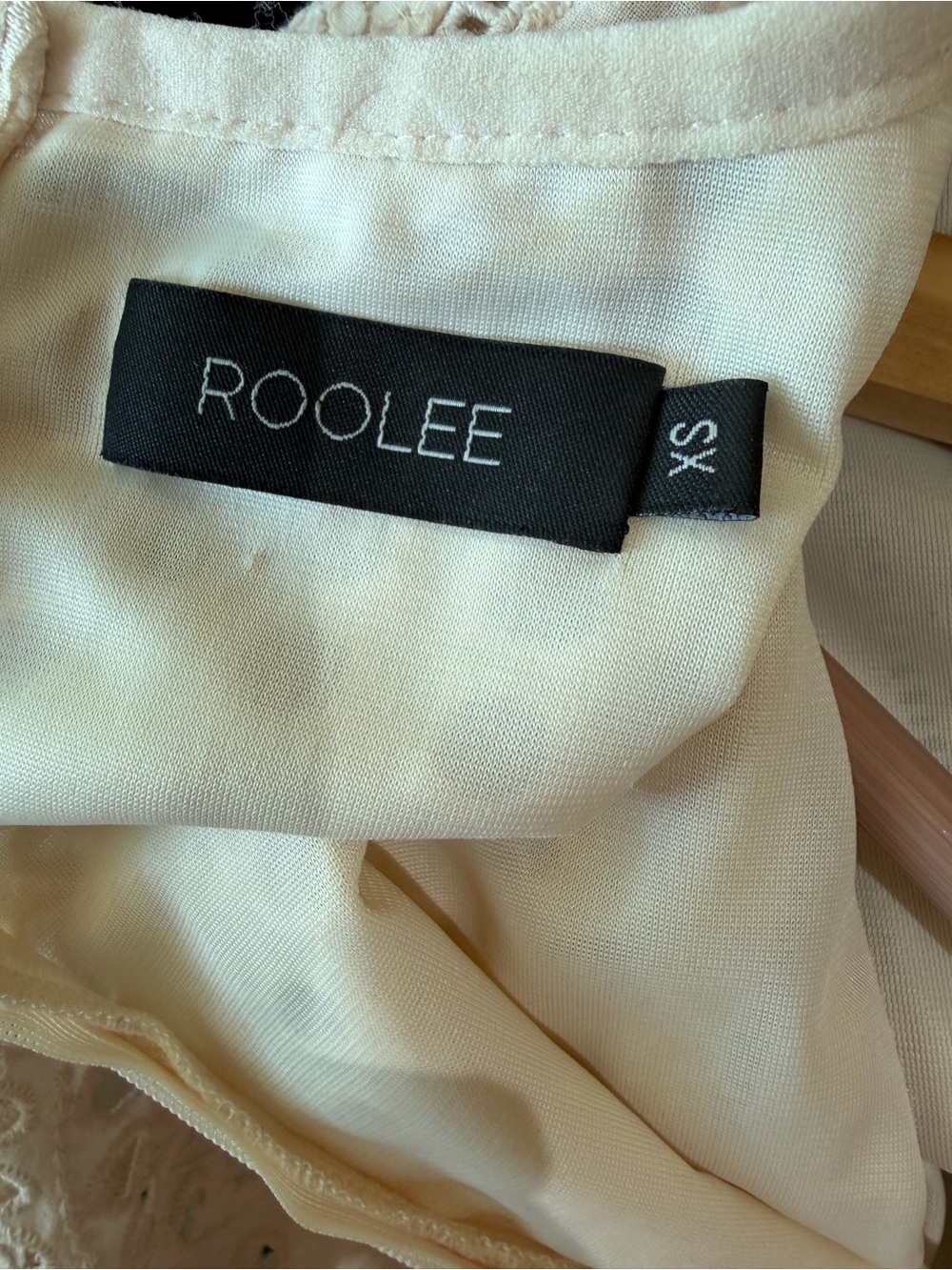 ROOLEE Falling for You Eyelet Dress Midi in Cream lined boho Size XS - Picture 14 of 14